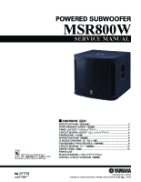 Yamaha MSR-800-W - Service Manual 
